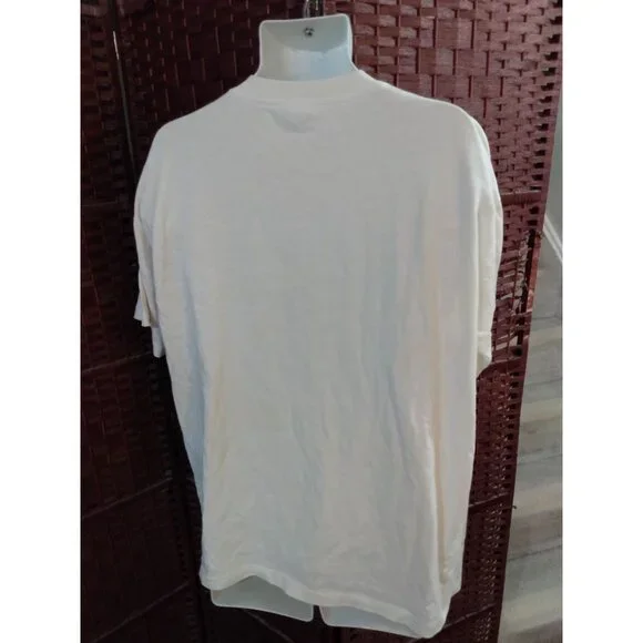 Vintage Tropical Fish Print T Shirt Single Stitch One Size 80s 90s XXL Unisex - Picture 3 of 4
